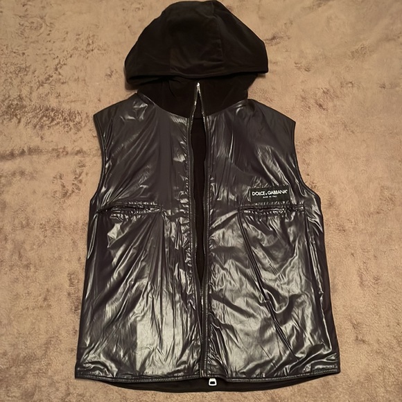 Dolce & Gabbana VIA SAN DAMIANO, 7 Black Reversible Vest - Picture 2 of 10